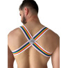 Barcode Berlin Harnais élastique Pride Eternity Blanc